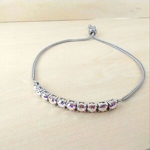 Crystal & Stainless Steel Bracelet